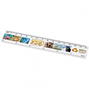 Logo trade business gifts image of: Refari 15 cm recycled plastic ruler