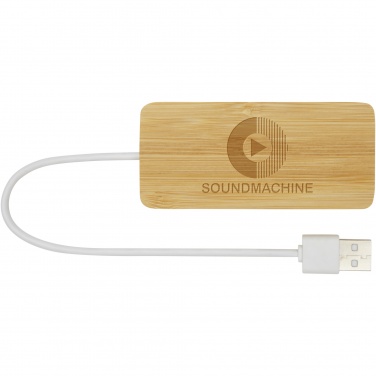 Logotrade promotional giveaway image of: Tapas bamboo USB hub