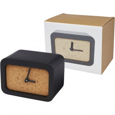 Logo trade corporate gift photo of: Momento wireless limestone charging desk clock