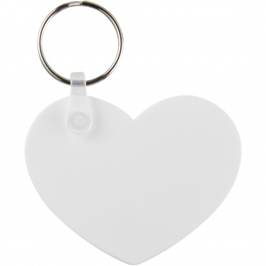 Logo trade promotional gifts picture of: Tait heart-shaped recycled keychain