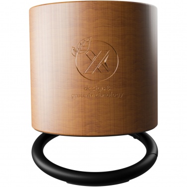 Logotrade promotional item picture of: SCX.design S27 3W wooden ring speaker