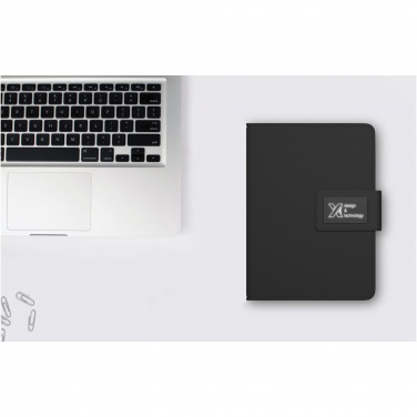 Logo trade promotional products image of: SCX.design O16 A5 light-up notebook power bank