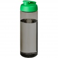 H2O Active® Eco Vibe 850 ml flip lid sport bottle, Charcoal / Green