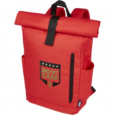 Logo trade promotional giveaways picture of: Byron 15.6" GRS RPET roll-top backpack 18L