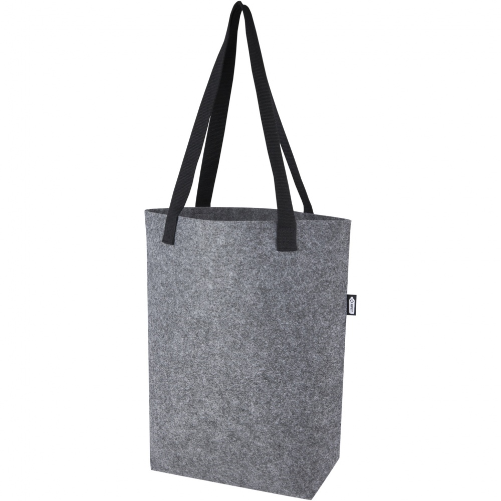 Logotrade corporate gift picture of: Felta GRS recycled felt tote bag with wide bottom 12L
