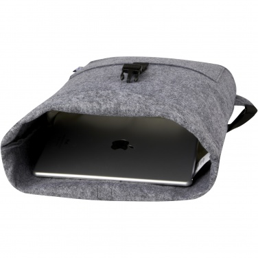 Logo trade advertising products picture of: Felta GRS recycled felt roll-top bike bag 13L