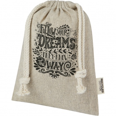 Logotrade corporate gifts photo of: Pheebs 150 g/m² GRS recycled cotton gift bag small 0.5L