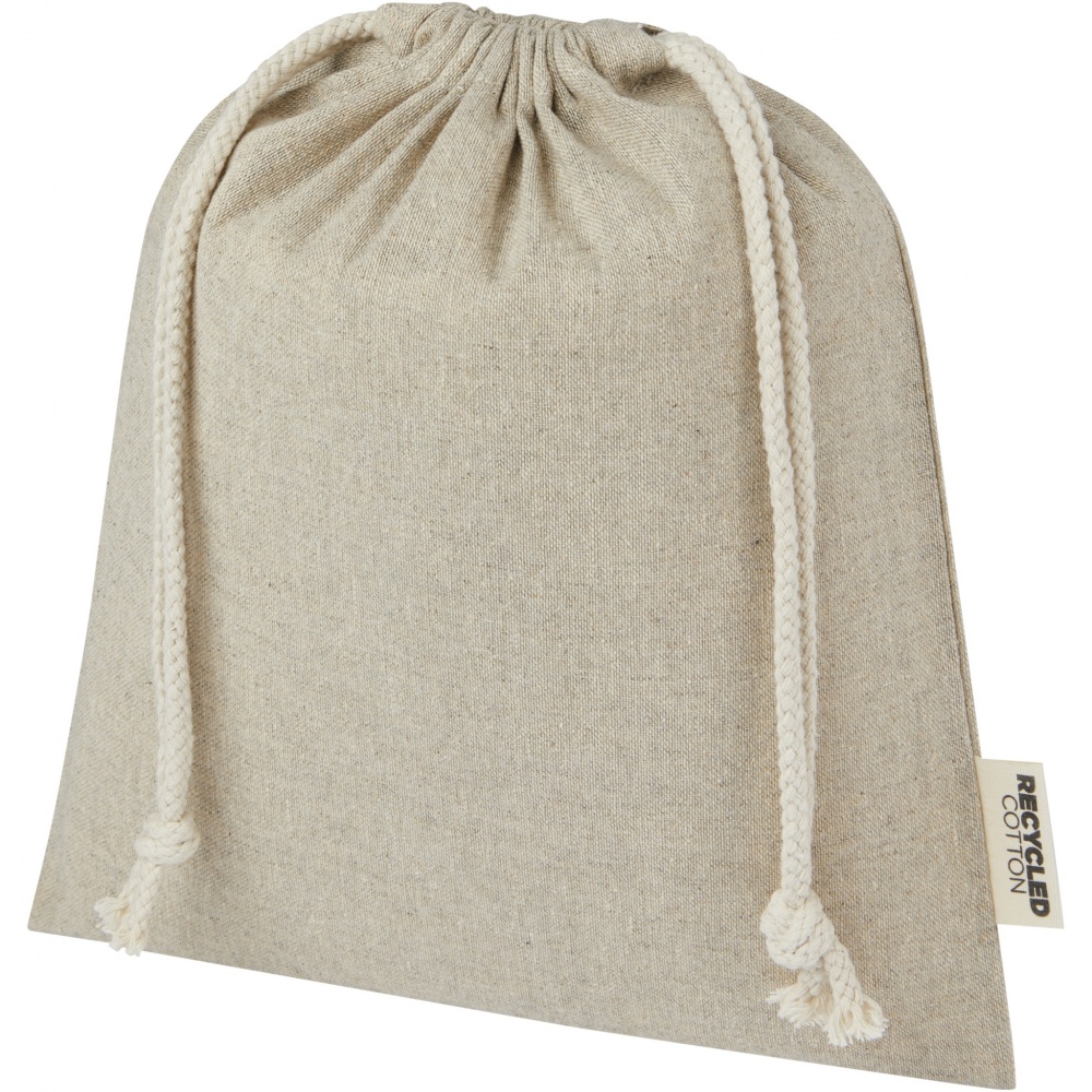 Logotrade promotional giveaway picture of: Pheebs 150 g/m² GRS recycled cotton gift bag medium 1.5L