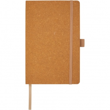 Logo trade promotional merchandise photo of: Kilau recycled leather notebook 