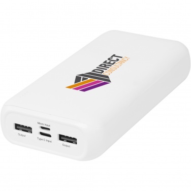 Logo trade advertising product photo of: Electro 20.000 mAh recycled plastic power bank 