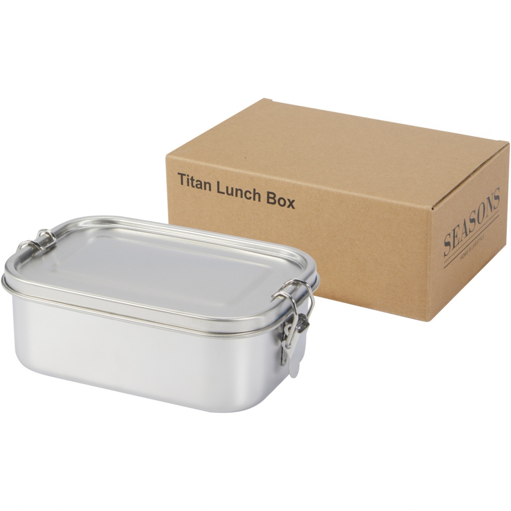 Logo trade promotional merchandise picture of: Titan recycled stainless steel lunch box