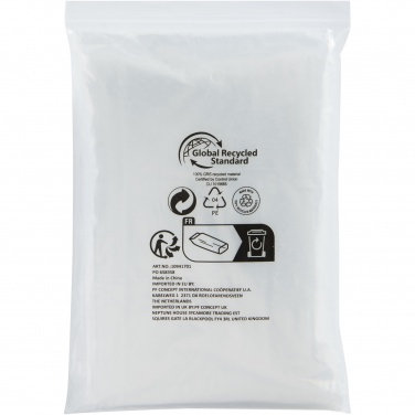 Logo trade promotional giveaway photo of: Mayan recycled plastic disposable rain poncho with storage pouch