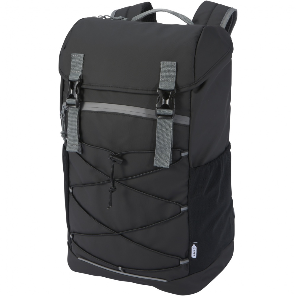 Logo trade promotional merchandise picture of: Aqua 15.6" GRS recycled water resistant laptop backpack 23L