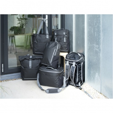 Logo trade promotional merchandise image of: Aqua 20-can GRS recycled water resistant cooler bag 22L