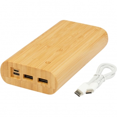 Logotrade business gift image of: Tulda 20.000 mAh bamboo power bank