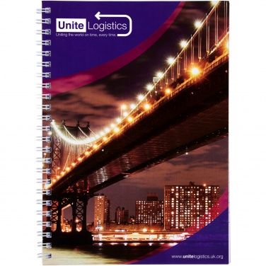 Logotrade advertising product image of: Desk-Mate® A5 spiral notebook with printed back cover