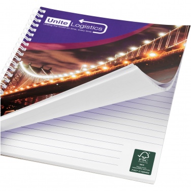 Logotrade promotional gift image of: Desk-Mate® A4 spiral notebook with printed back cover