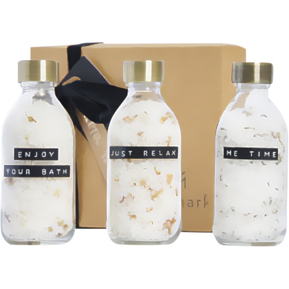 Logo trade corporate gifts picture of: Wellmark Just Relax 3-piece 200 ml bath salt gift set