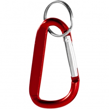 Logotrade promotional gift image of: Timor RCS recycled aluminium carabiner keychain