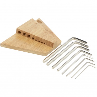 Logo trade promotional item photo of: Allen bamboo hex key tool set