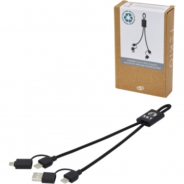 Logo trade promotional items picture of: Connect 6-in-1 RCS recycled aluminium 45W quick charge & data transfer cable