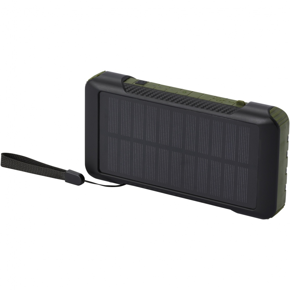 Logotrade promotional merchandise photo of: Soldy 10.000 mAh RCS recycled plastic solar dynamo power bank 