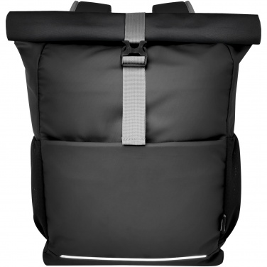 Logo trade business gift photo of: Aqua 15" GRS recycled water resistant roll-top bike bag 20L