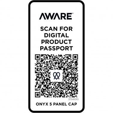 Logo trade promotional items picture of: Onyx 5 panel Aware™ recycled cap