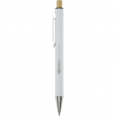 Logo trade corporate gifts picture of: Cyrus recycled aluminium ballpoint pen (blue ink)