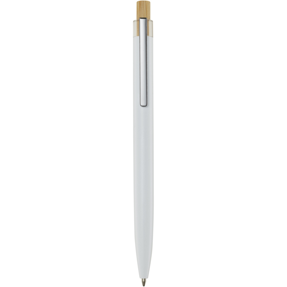 Logo trade business gift photo of: Nooshin recycled aluminium ballpoint pen (black ink)