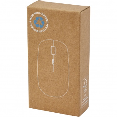 Logo trade promotional merchandise picture of: Menlo RCS recycled plastic wireless mouse 