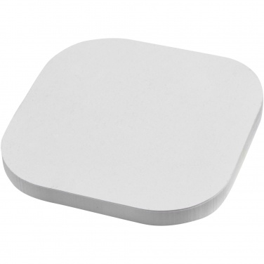 Logo trade promotional gifts picture of: Sticky-Mate® square-shaped recycled sticky notes with rounded corners