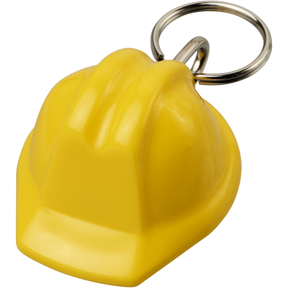 Logotrade promotional item picture of: Kolt hard hat-shaped recycled keychain
