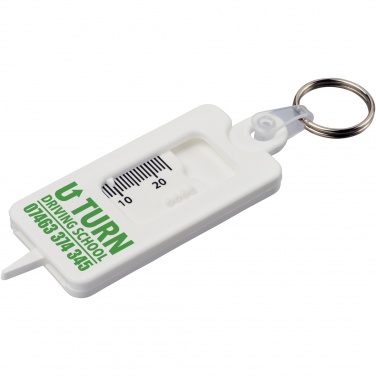 Logotrade corporate gift image of: Kym recycled tyre tread check keychain