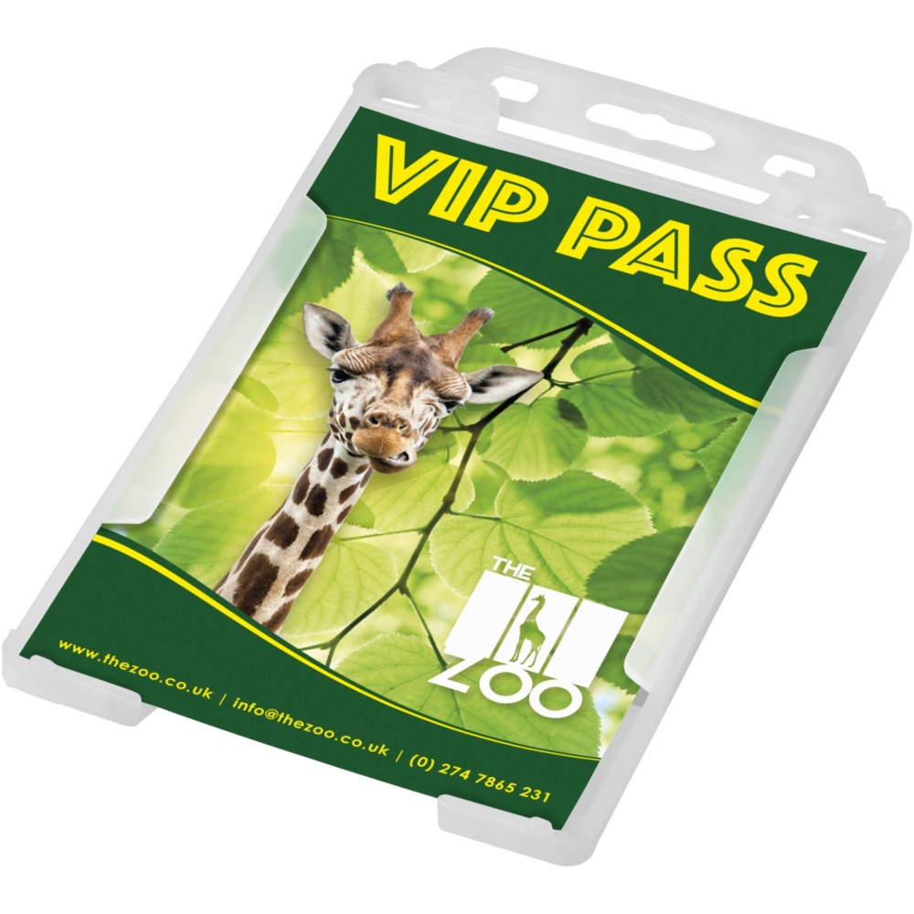Logo trade promotional items image of: Pierre recycled plastic card holder 