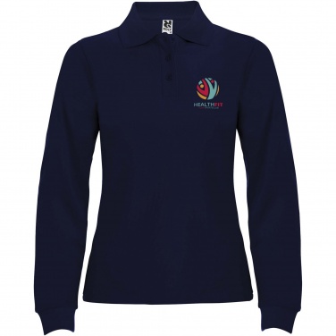 Logo trade business gifts image of: Estrella long sleeve women's polo