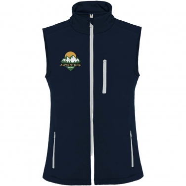 Logo trade promotional merchandise photo of: Nevada unisex softshell bodywarmer