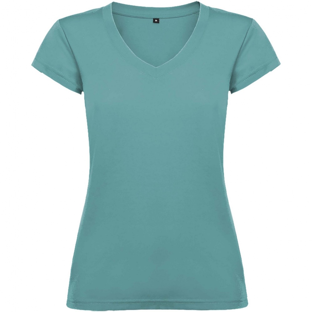 Logo trade promotional giveaways image of: Victoria short sleeve women's v-neck t-shirt