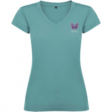Logotrade promotional item image of: Victoria short sleeve women's v-neck t-shirt