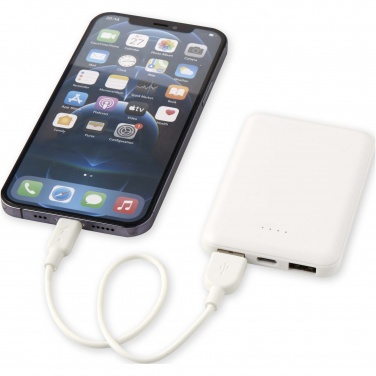 Logo trade promotional product photo of: Asama 5000 mAh Type-C recycled plastic power bank