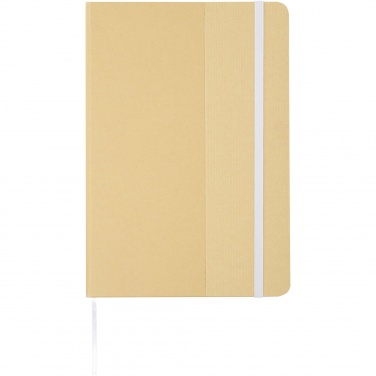 Logotrade promotional item image of: Nelida A5 recycled cardboard hard cover notebook