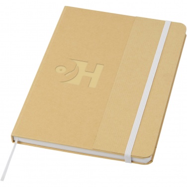 Logo trade promotional items picture of: Nelida A5 recycled cardboard hard cover notebook