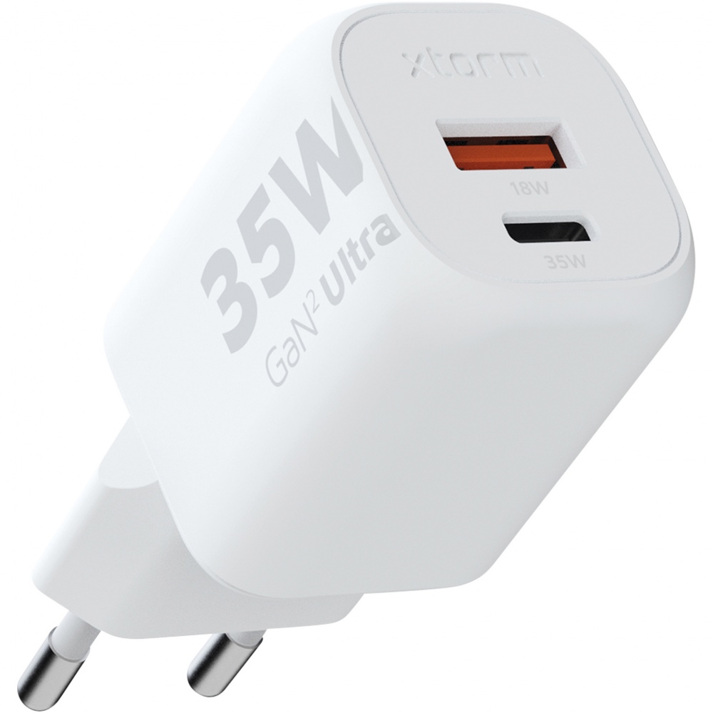 Logo trade business gifts image of: Xtorm XEC035 GaN² Ultra 35W wall charger