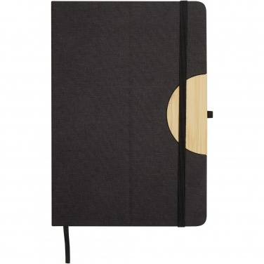 Logo trade promotional merchandise photo of: Carmen A5 hard cover notebook and ballpoint pen gift set