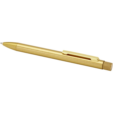Logo trade promotional merchandise image of: Beatriz recycled brass ballpoint pen