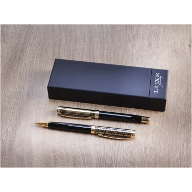 Logo trade business gifts image of: Legato ballpoint and rollerball pen set