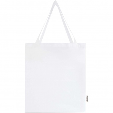 Logotrade advertising product picture of: Madras 140 g/m² GRS recycled cotton gusset tote bag