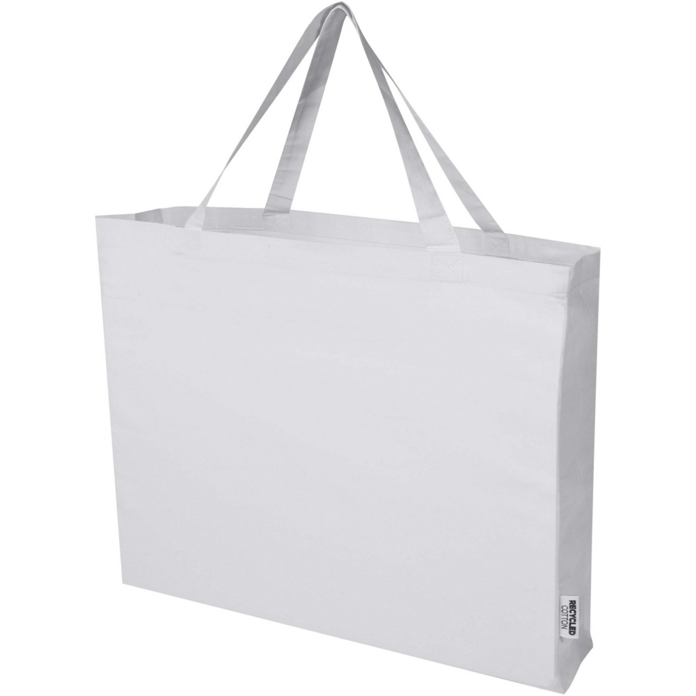Logotrade promotional gift image of: Odessa 220 g/m² GRS recycled cotton large tote bag