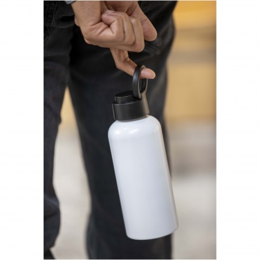Logotrade promotional gift image of: Trinity 600 ml RCS certified recycled aluminium water bottle with RPET lid