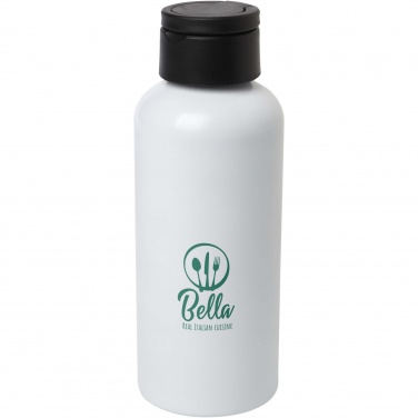 Logo trade promotional items image of: Trinity 600 ml RCS certified recycled aluminium water bottle with RPET lid